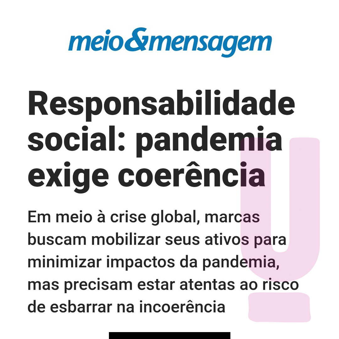 Responsabilidade social: pandemia exige coerência