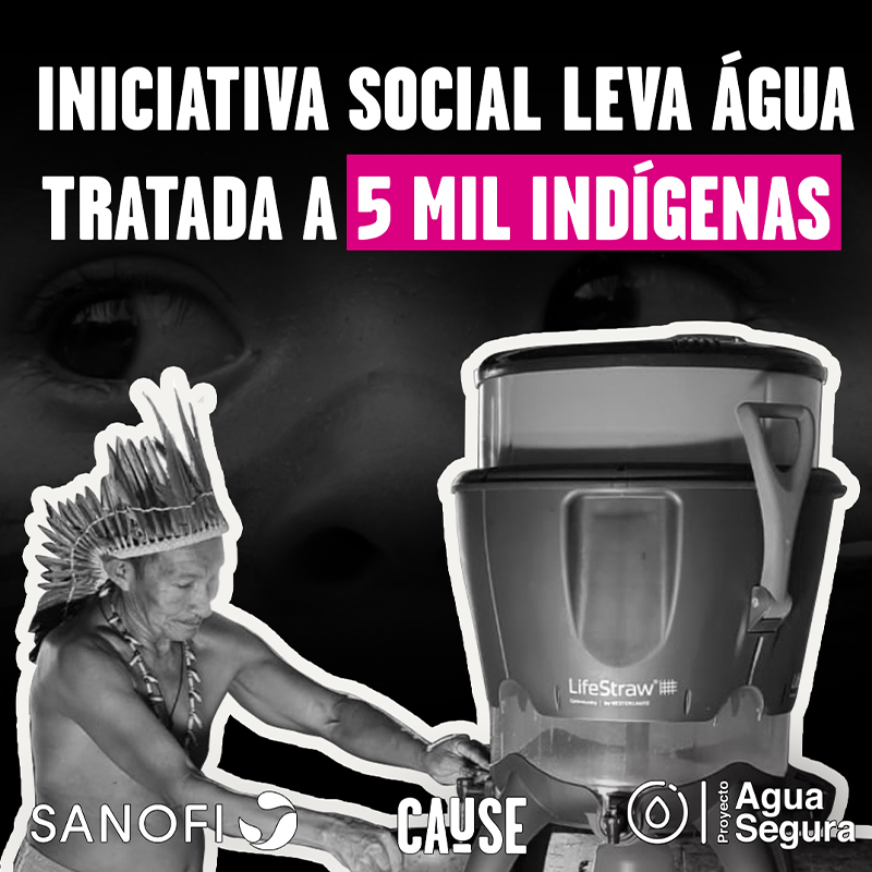 Iniciativa social leva água tratada a 5 mil indígenas 