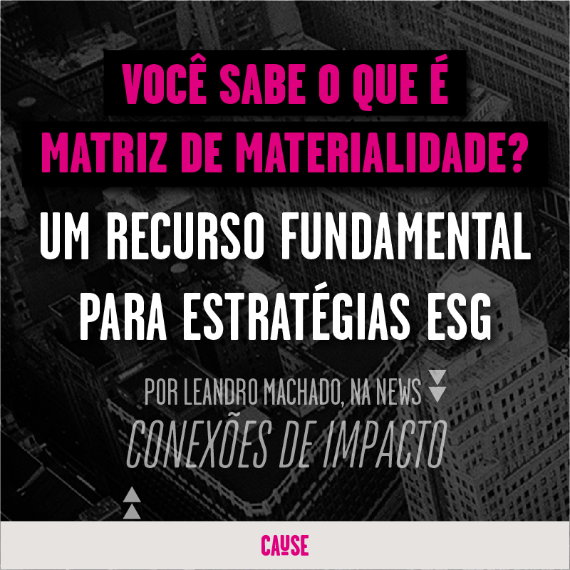 Qual a relação entre Matriz de Materialidade e ESG?